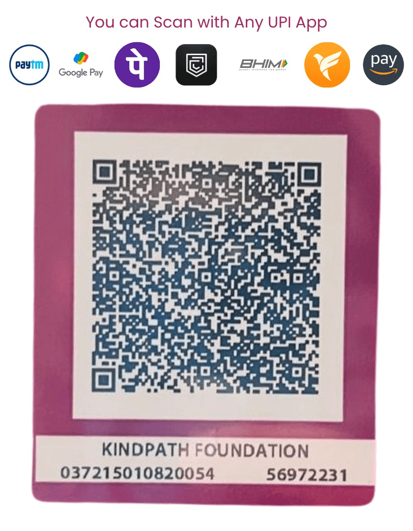 Kindpath Foundation UPI QR code for donations